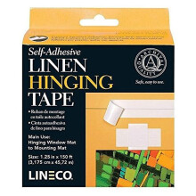 Lineco selvkl?bende h?rh?ngsletape. Syrefrit neutralt pH-stof. 1,25 tommer X 150 fod. Trusted Tape til h?ngslede m?ttebr?tter Montering Conservat