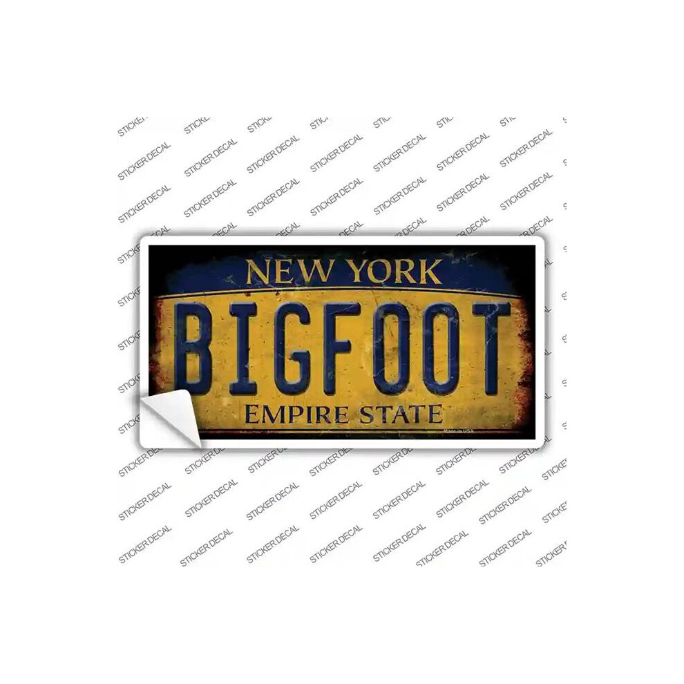 Smart Blonde Lp-14022S-S Bigfoot York Novelty Sticker Decal - Small 792636414121