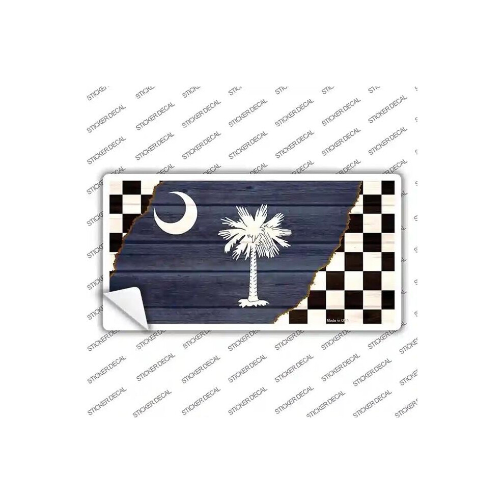 Smart Blonde Lp-13725S-L South Carolina Racing Flag Novelty Sticker Decal - Large 792636413681