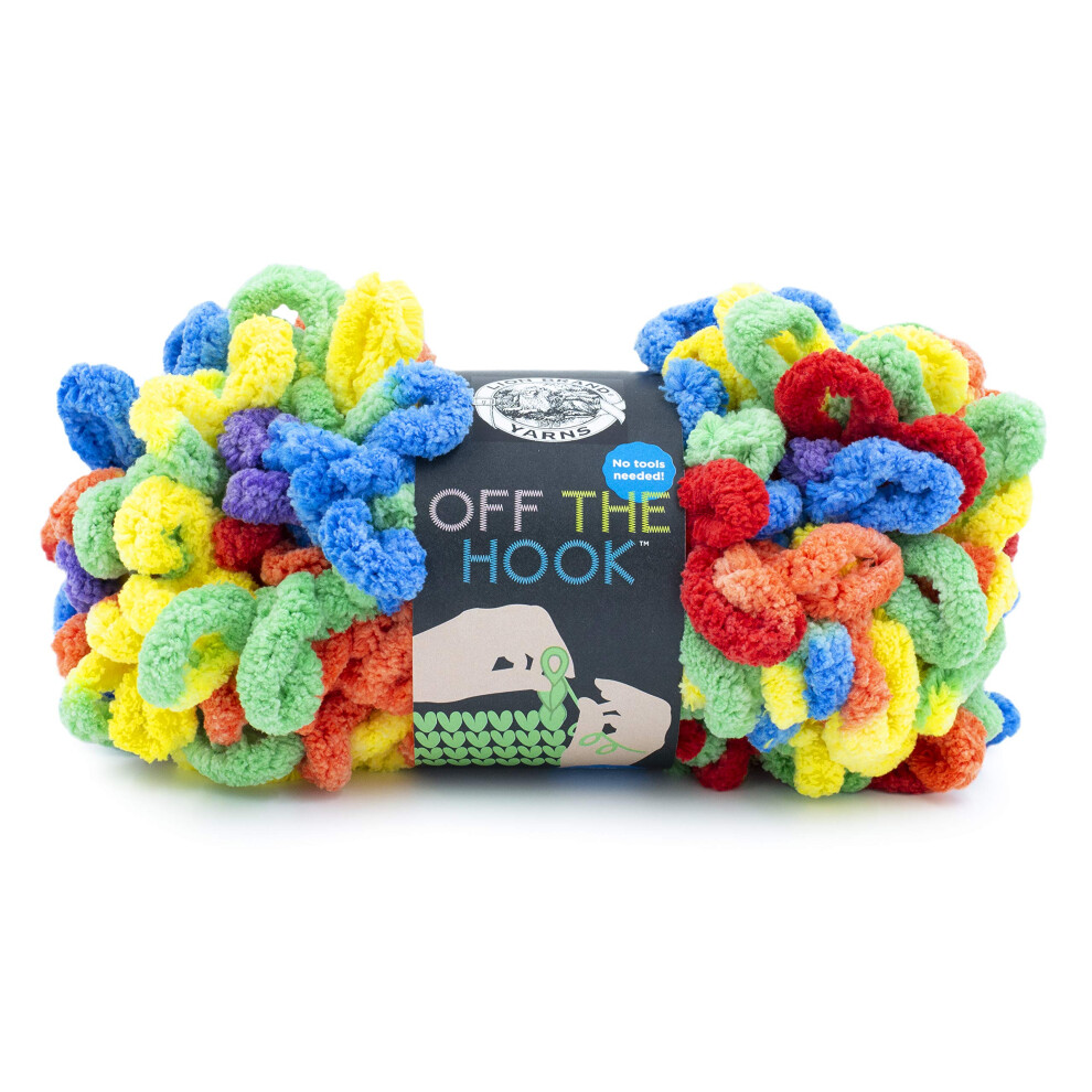 Lion Brand Yarn Off the Hook Yarn  Bulky No-Needle craft Yarn for crocheting  Hand-Knitting Yarn  1-Pack  cosmic Dust