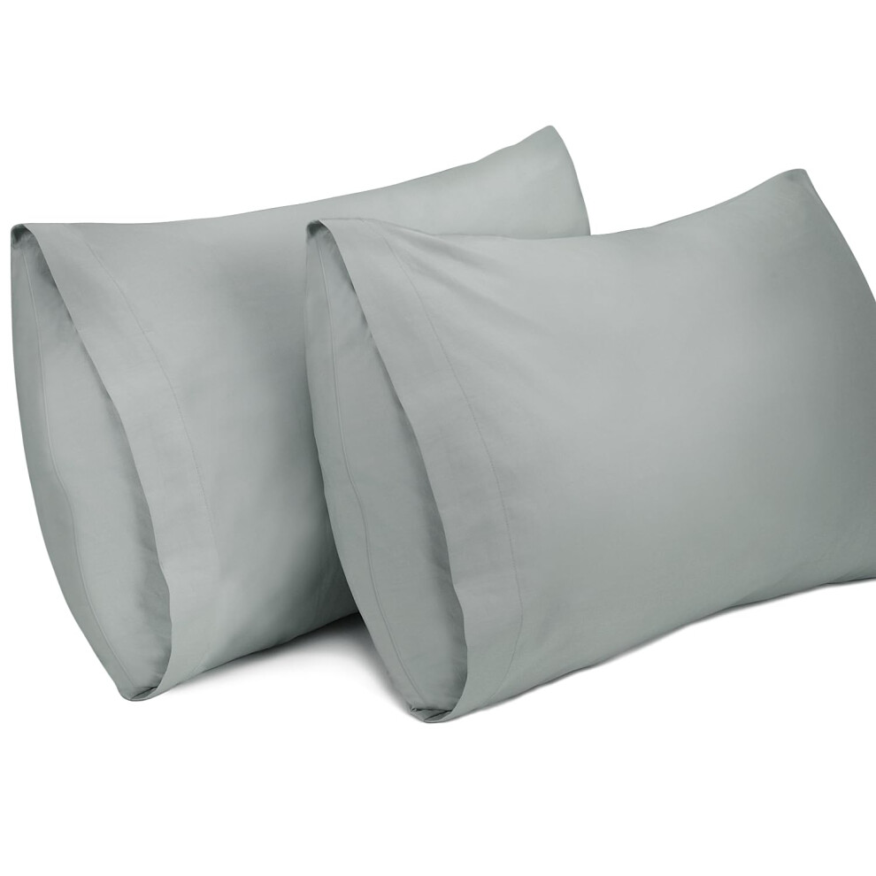 Lirex 2-Pack Federe Per Cuscini, 100% Cotone Traspirante Federe Pillow Covers, 50 X 75 Cm, Blu-image