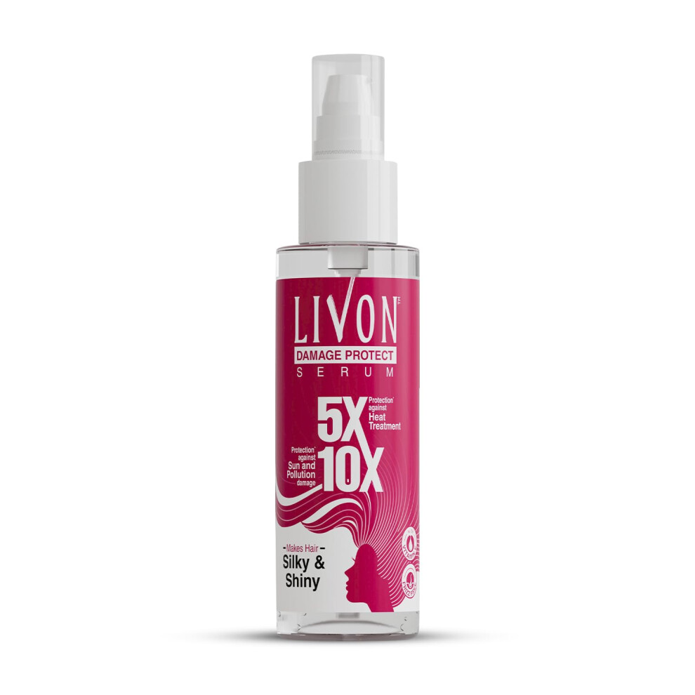 Livon Hair Serum For Men & Women | Frizz-Free Stronger And Shinier Hair | Sulphate & Paraben Free| For All Hair Types | Lightweight & Non Greasy | Da