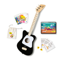 Loog Mini Guitare acoustique enfants 3 cordes 3+ Appli d'apprentissage et leçons incluses