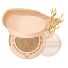 LOVB LOVB Natural Cover Glow Cushion Foundation | Korean Foundation Makeup | Long-Lasting Buildable Coverage | Lightweight and Moisturizing | Flawles