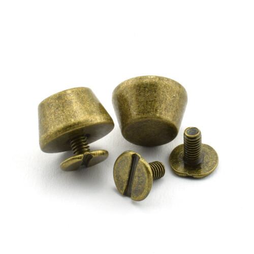 LQ Industrial 25-Pack 1/2" Χειροποίητα Πόδια Τσάντας με Μεταλλικούς Κώνους