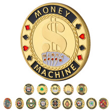 LuluCircle Poker Guard Vikter fr poker Pokerpresenter fr mn Pokerkortskydd Pokertillbehr Pokermarker med plastfodral (Royal Flush)