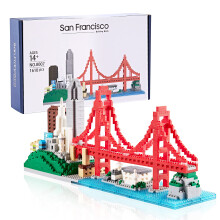 Lukhang San Francisco Skylines Building Conjunto de modelos Kit - Presente de arquitetura envolvente para crian   as e adultos Micro Mini Blocks 16