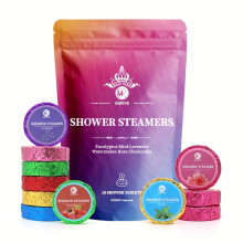 (Aromatherapy Shower Tablets) 18-Pack Assorted Shower Steamer Tablets Set - Watermelon, Rose, Lavender & More Scented