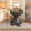 (Black) Storage Table with Storage Function, 3 Colors to Choose from, Modern Simple Round Side Table 1