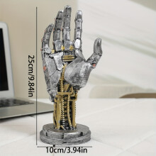 (Hands) A Fantastic Holiday Present: Cyberpunk Mechanical Arm 10" Resin Figurine, A Versatile Decoration