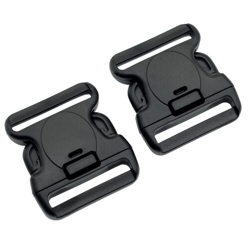 Lytharvest Replacement Buckle System til 2-1/4in Duty Belt Triple Lock 2-Pack Black