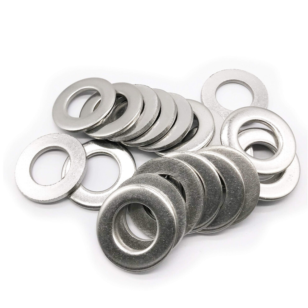 M14 Flat Washer  304 Stainless Steel  14mm ID  28mm OD  2.5mm Thickness  Plain Finish  for Bolt and Screw Pack of 20-image-OPC-PFJ86SY-NEW