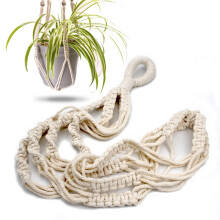 Piege de la plante de macrame avec corde courte (pas de gland) - 23 pouces - Cordon de macrame en coton pour decor boho pots de fleurs - decor de