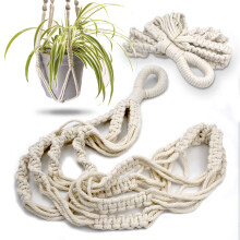 Piege de plante de macrame avec corde courte (pas de gland) - 23 pouces - Cordon de macrame en coton pour decor boho pots de fleurs - decor de ma