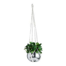 Piege de la plante de macrame avec corde courte (pas de gland) - 35 pouces - Cordon de macrame en coton pour decor boho pots de fleurs - decor de