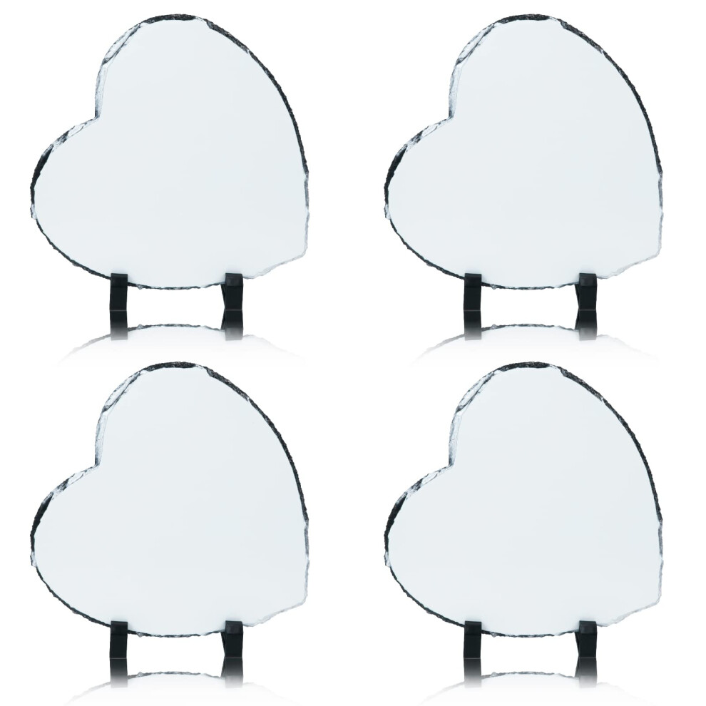 Maikesub Lot De 2 Ardoises Vierges Sublimation 11,46 X 7,48 Pouces, Grand Format Rectangulaire Avec Support D'affichage, Photo Personnalis E, C-image