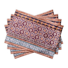 Maison d' Hermine Placemat 100% Cotton Cloth Placemats Decorative Washable Placemats Home Kitchen Dining Parties & Camping Fair Isle - Thanksgivi