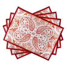 Maison d' Hermine Placemats 100% Cotton Decorative Cloth Place Mat Washable Dinner Placemat Holiday Dinner Wedding & Dining Orient - Thanksgiving/