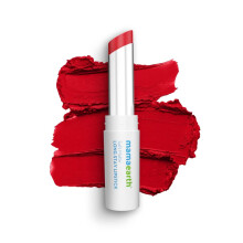 MAMAEARTH Soft Matte Hydrating Lipstick (07 - Ruby Red) | 12-timmars lng vistelse Ltt formel | Vattentt och icke-torkning | Slt matt finish |