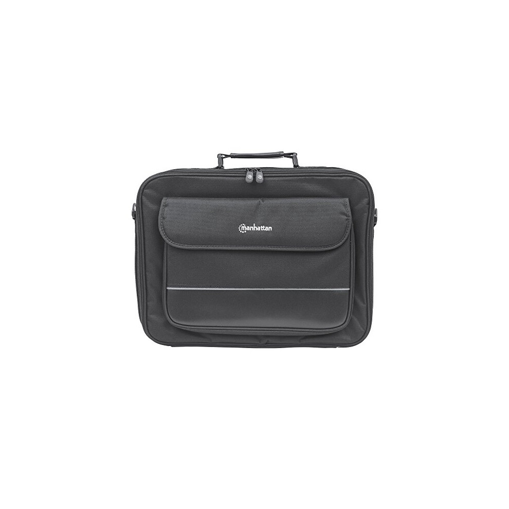 Manhattan 17 Inch Laptop Briefcase Shoulder Bag  Ultra-Lightweight & Padded Compartments  for Carrying Laptop  Notebook  Macbook  Tablet  Black  3 Yr-image-OPC-PGBXW9T-NEW
