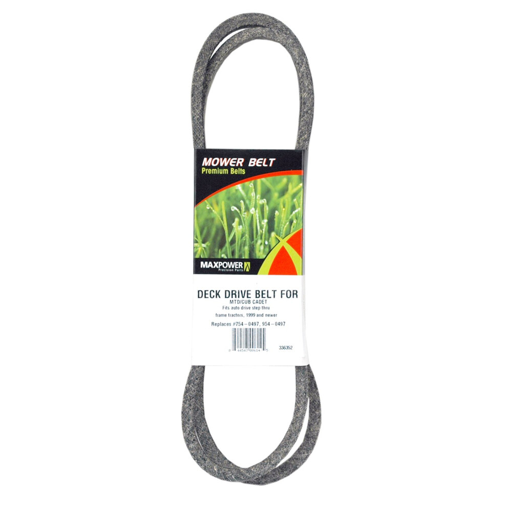Maxpower 336352 Drive Belt Replaces Mtd/Cub Cadet/Troy-Bilt 754-0497 954-0497 844547006145