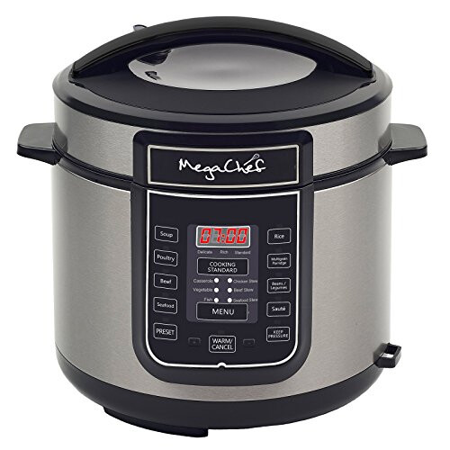 Megachef Digital Pressure Cooker Silver 6 Quart