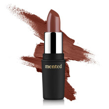 Mented Cosmetics | Batom Semi Mate Nude, Noite Escura | Vegano, Sem Parabenos, Sem Crueldade | Castanho, Escuro, Longa Duração