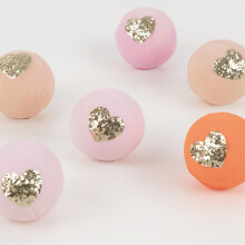Meri Meri Pink Surprise Balls (Pack of 6) - Valentine's Day