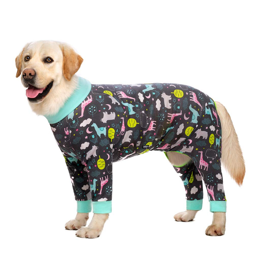 Pyjama pour chien Miaododo, combinaison pour chiens de taille moyenne et grande, l   ger et adorable, v   tements pour chiens de grande taille, combi