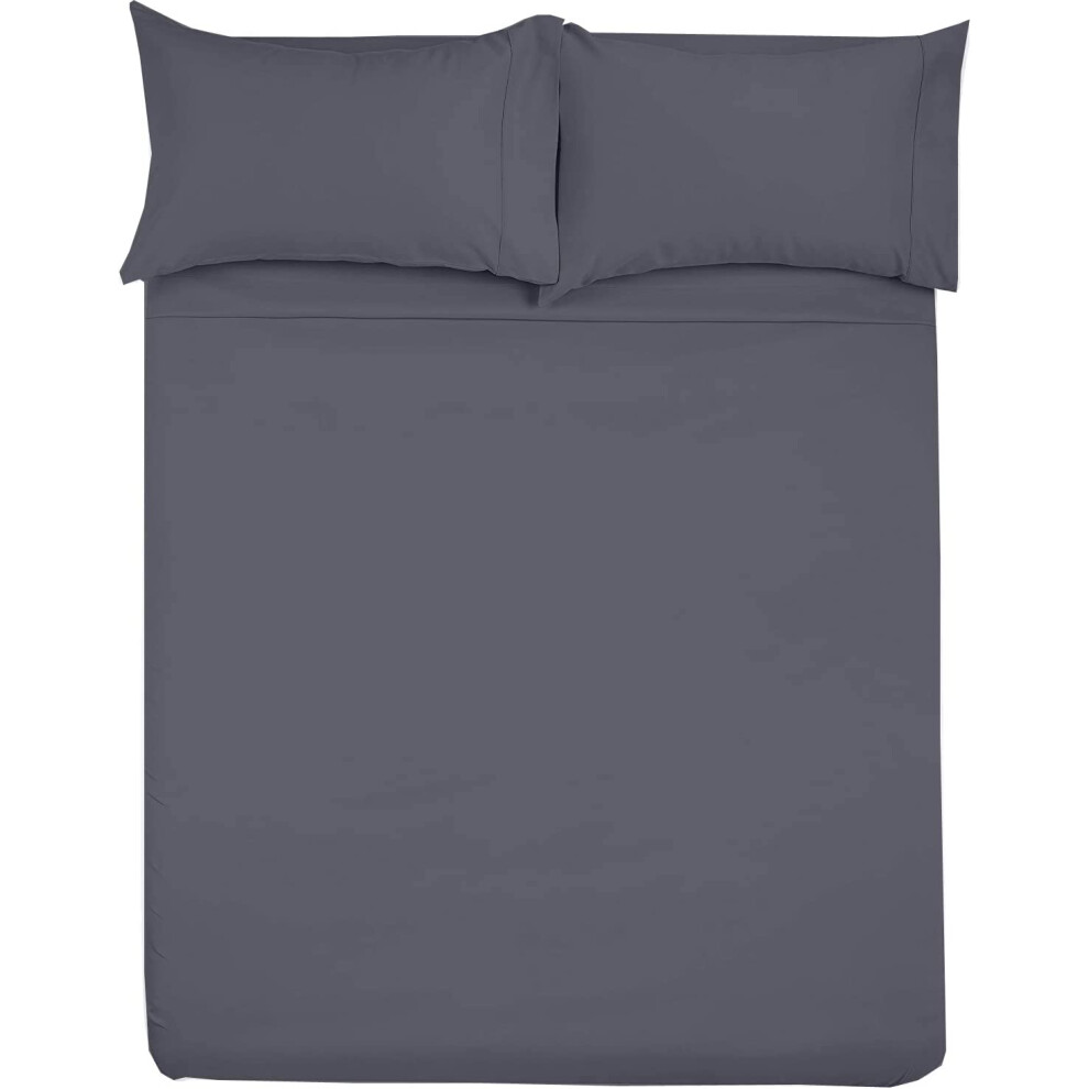 Ensemble de draps en microfibre pour camping-car 48 x 75, 3/4 lits superpos   s gris fonc   , uni, pour camping-cars et caravanes, matelas faciles