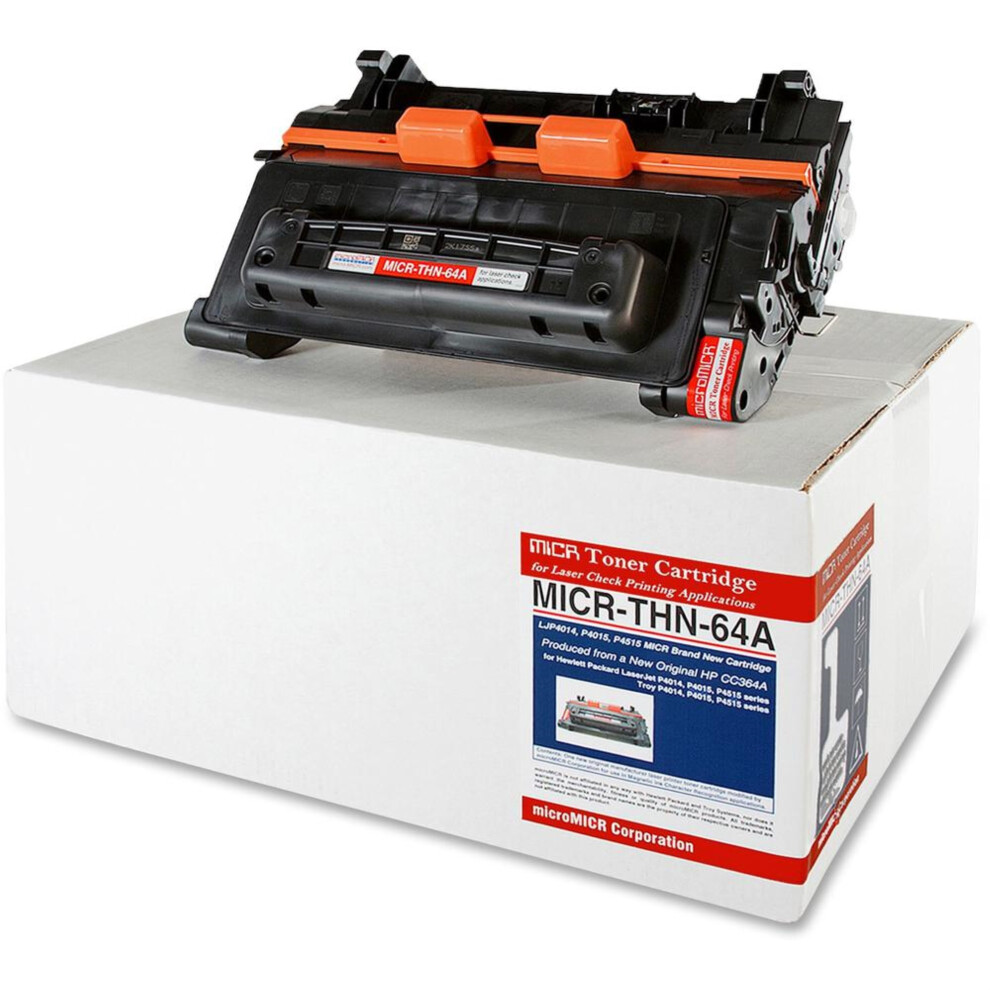 Photos - Ink & Toner Cartridge microMICR MICR Toner Cartridge - Alternative for HP 64A - Laser - 10000 Pages - Black - 1 Each Black B001B66AHY