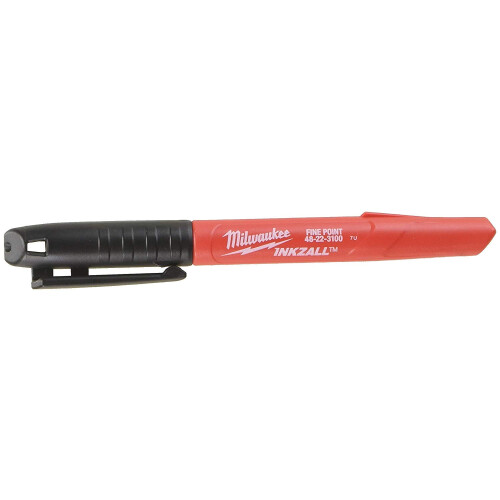 Milwaukee Milwaukee 48-22-3100 Inkzall Μόνιμος Μαύρος Στυλό Λεπτής Κεφαλής (Συσκευασία 24) 1