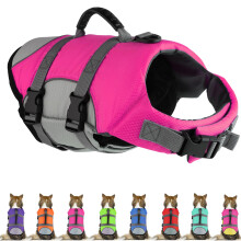 Mklhgty Dog Life Life Jacket Reflectable Dog Life Chaleco con mango de rescate para natacin y navegacin Ripstop Safety Life Life Preserver para peq