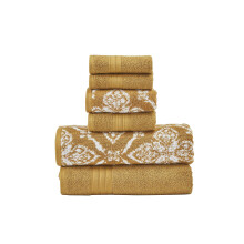Conjunto de Toalhas Jacquard Reversível Amaris 6 Peças - Toalhas de Banho, de Mão e de Lavagem - Super Absorventes