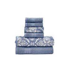 Conjunto de Toalhas Jacquard Reversíveis Amaris 6 Peças - Toalhas de Banho, Mãos e Rosto - Super Absorventes