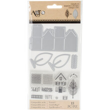 Momenta Art-C Stamp & Die Set-Mini Houses
