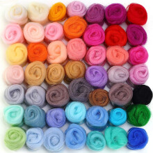 MOMODA BAODLON 50 farieb Vlnen    priadza z vl   knit   ch vl   kien, roving na ihlov    plstenie, rucn    pradenie, DIY remeseln    materi   ly