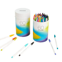 Monami Plus Pen 3000 Filt Tip PenS Fine Point (0,4 mm) Frg/ritning/journalfring olika frger 60-pack
