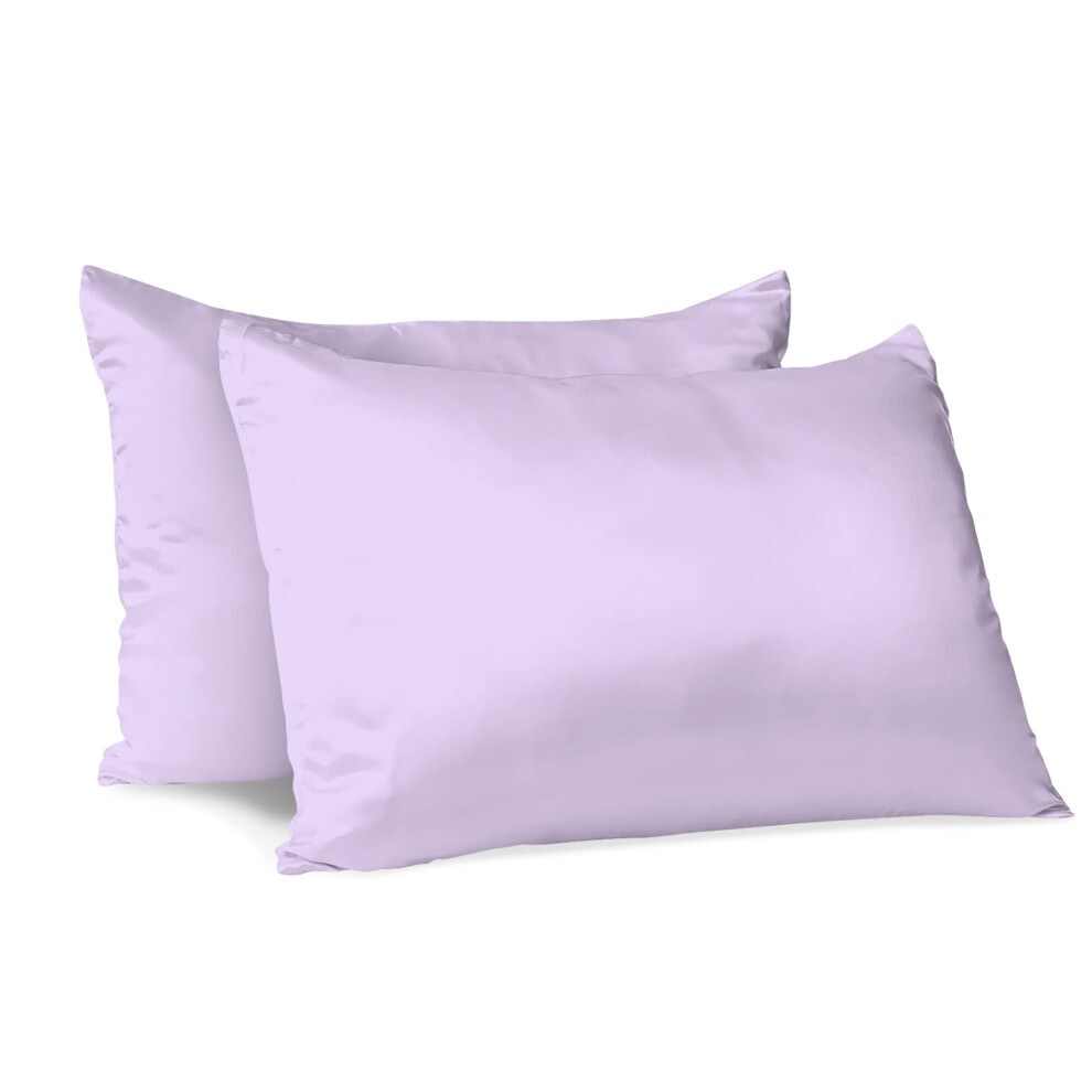 Lot de 2 taies d'oreiller Signature Morning Glamour, violet clair