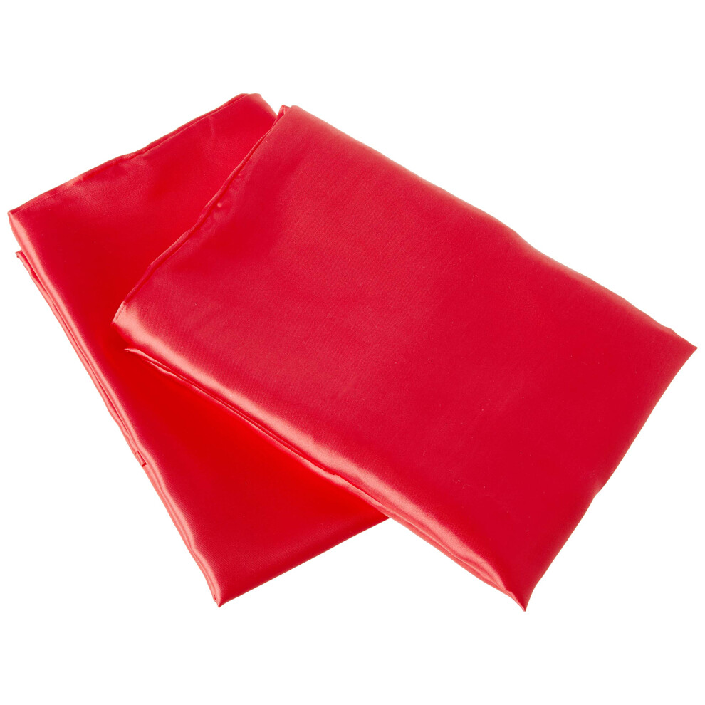 Morning Glamour 2Er-Pack Standard-Kissenbez Ge Aus Satin Roter Hotelverschluss F R Sch Nes Haar Und Sch Ne Haut F R Frauen-image