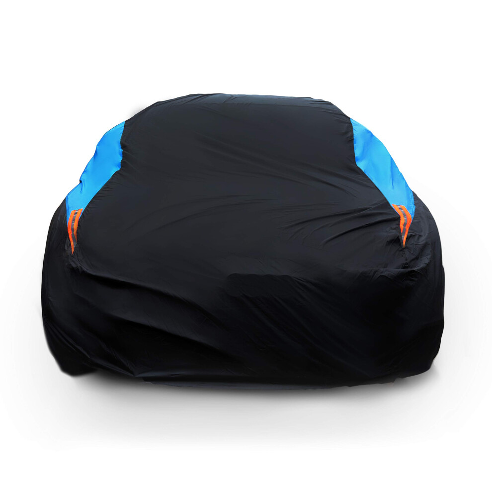 Mornyray Telo Copriauto Impermeabile Per Tutte Le Condizioni Atmosferiche, Anti-Neve, Protezione Uv, Antivento, Per Esterni, Universale, Adatto Per Berline (Lunghezza 452-469,9 Cm)