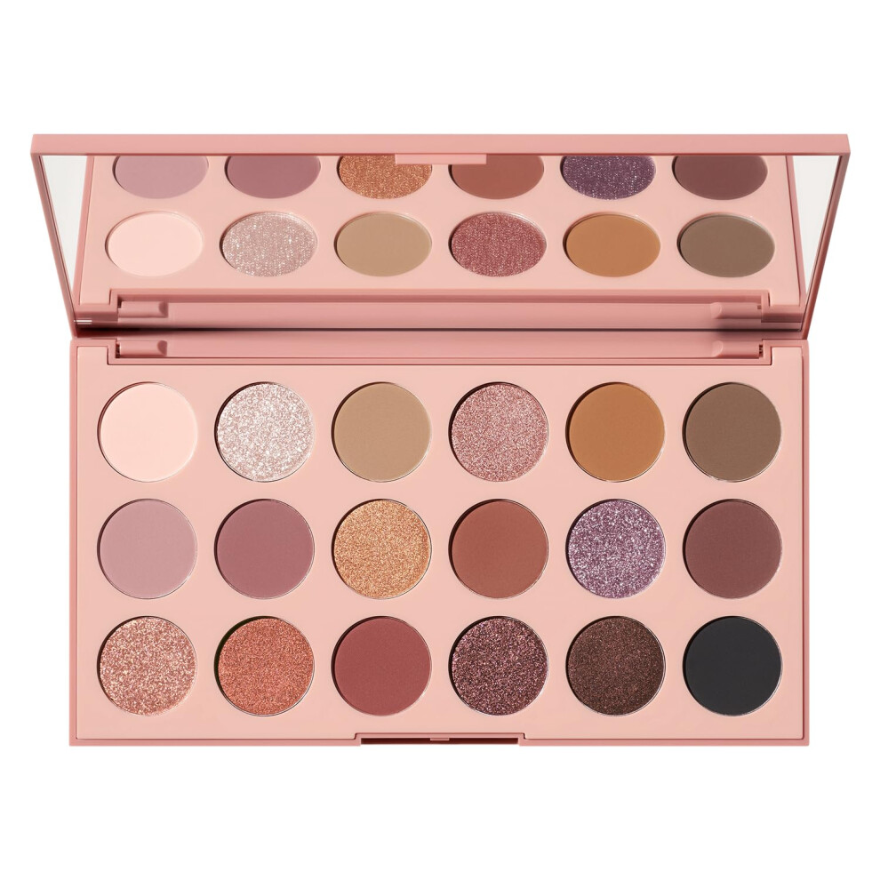 Morphe 18W Makeup Palette - Natural Wonder Artistry Palette with 18 Earth-Toned Matte & Shimmer Pigments - Made to Build  Blend & Layer Flawlessly for