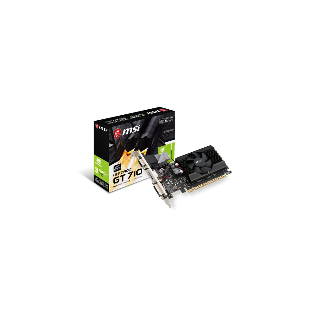 Photos - Graphics Card MSI Gaming GeForce GT 710 2GB GDRR3 64-bit HDCP Support DirectX 12 OpenGL 4.5 Single Fan Low Profile (GT 710 2