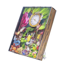 MU 3D Metal Puzzles for Adults Building Queen of Hearts Fairy Tale Red Ball Dress The Queen of Wonderland Miniature Metal Model Kits Assembling Birt