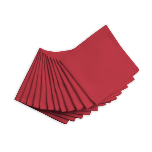 Conjunto de 12 Guardanapos|Guardanapos de Algodão 18x18 Polegadas|Reutilizáveis para Decoração de Festa