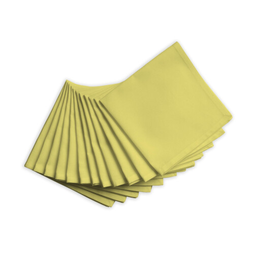 Toalhas de Pano Pack de 12|Toalhas de Jantar de Algodão Calicot 18x18 Polegadas|Laváveis e Reutilizáveis