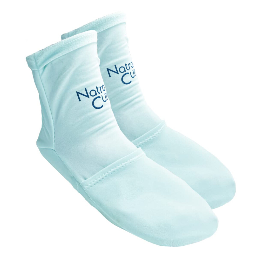 Chaussettes de thérapie par le froid NatraCure - Chaussons glacés réutilisables en gel pour pieds, talons, gonflements, œdèmes, voûte plantaire,