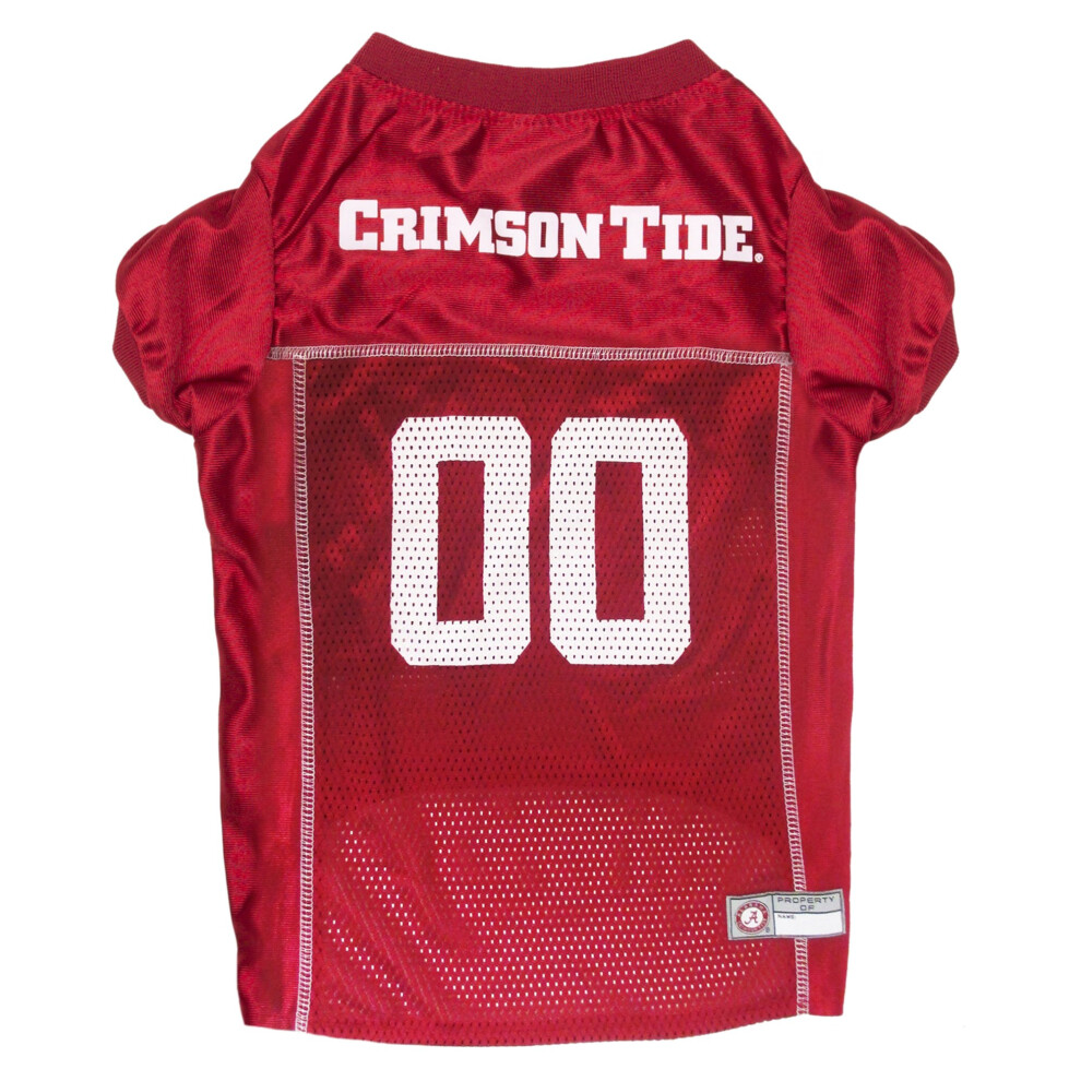 Photos - Dog Clothing Pets First NCAA College Alabama Crimson Tide Mesh Jersey for DOGS & CATS XX-Large. Licensed Big Dog Jersey with your Favorite Football/ 