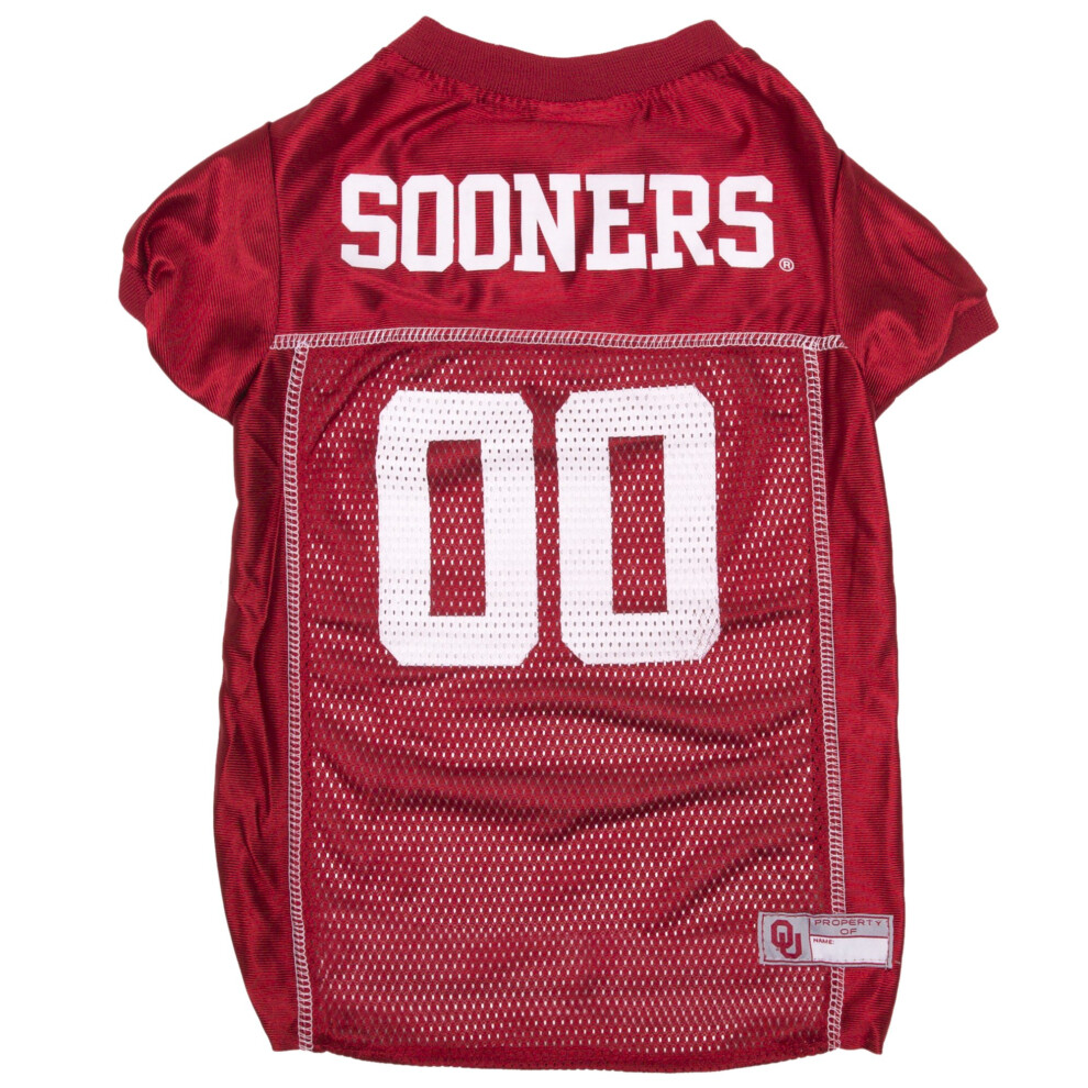 Photos - Dog Clothing NcAA college Oklahoma Sooners Mesh Jersey for DOgS cATS Medium Licensed Big Dog Jersey with your Favorite FootballBasketball