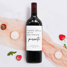 Nouveau parent etiquette de vin nouveau etiquette de vin pour bebe Nouvelle maman label de vin Nouveau panier cadeau bebe nouveau package de soin